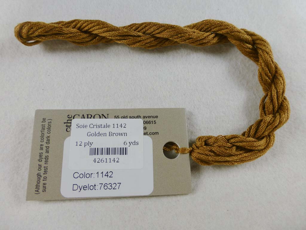 Soie Cristale 1142 Golden Brown by Caron Collection From Beehive Needle Arts