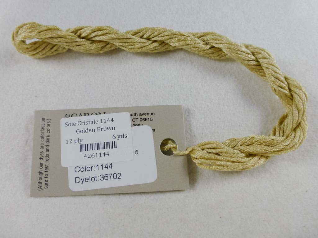 Soie Cristale 1144 Golden Brown by Caron Collection From Beehive Needle Arts