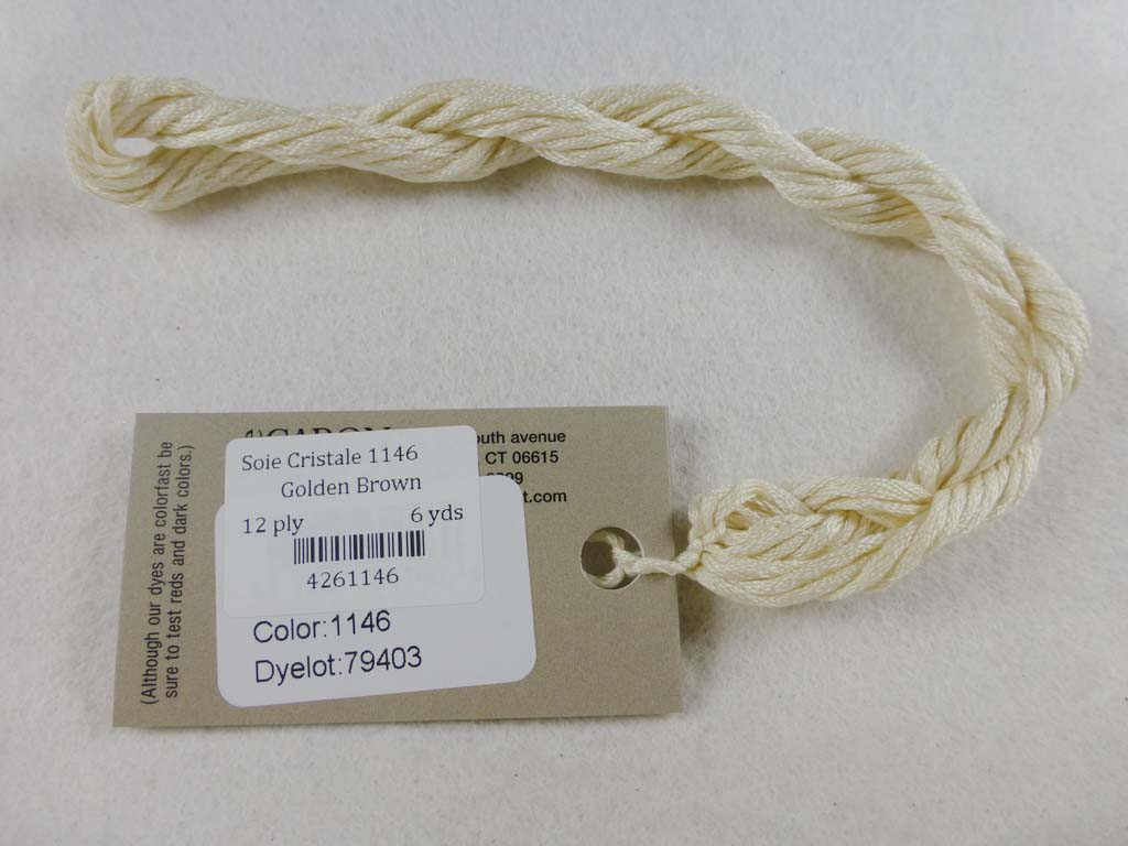 Soie Cristale 1146 Golden Brown by Caron Collection From Beehive Needle Arts