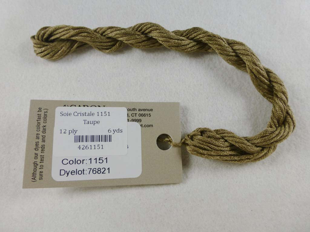 Soie Cristale 1151 Taupe by Caron Collection From Beehive Needle Arts