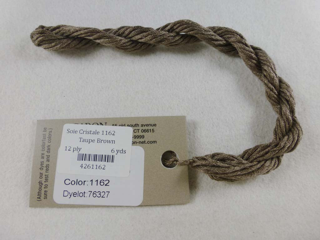 Soie Cristale 1162 Taupe Brown by Caron Collection From Beehive Needle Arts