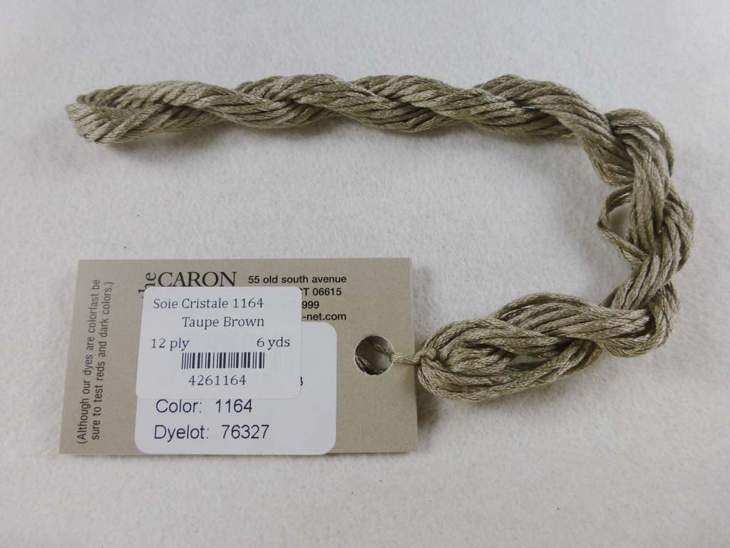 Soie Cristale 1164 Taupe Brown by Caron Collection From Beehive Needle Arts