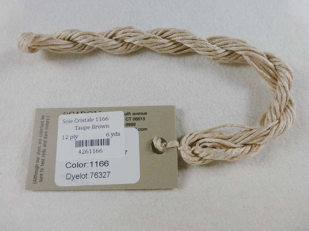 Soie Cristale 1166 Taupe Brown by Caron Collection From Beehive Needle Arts