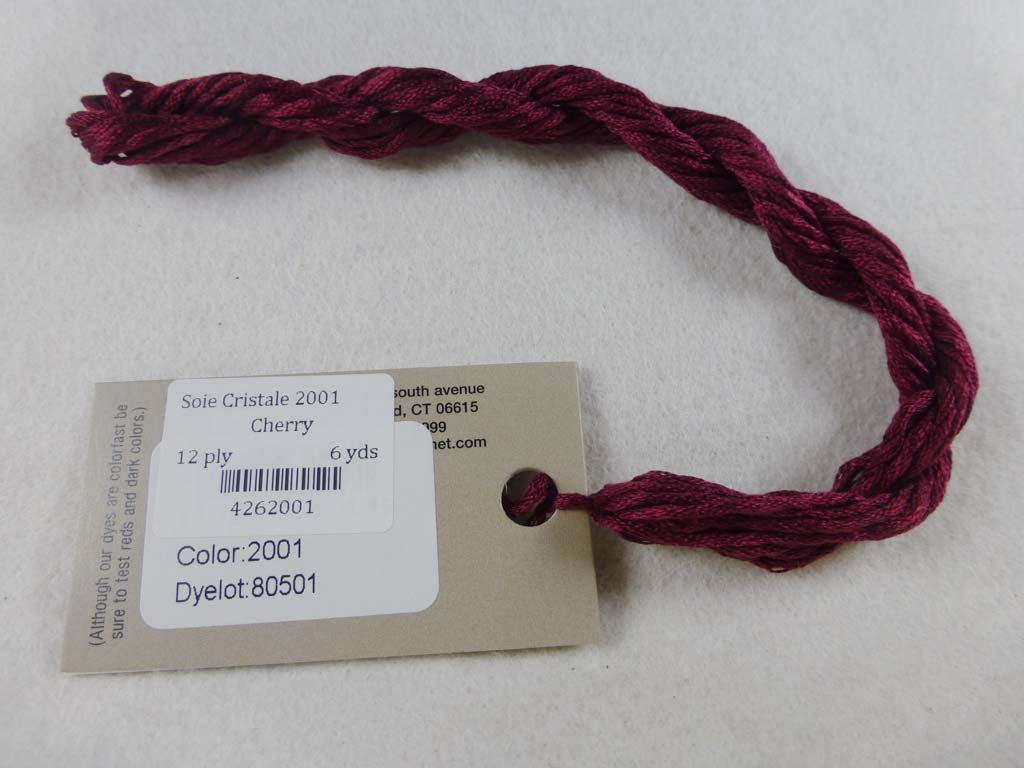 Soie Cristale 2001 Cherry by Caron Collection From Beehive Needle Arts