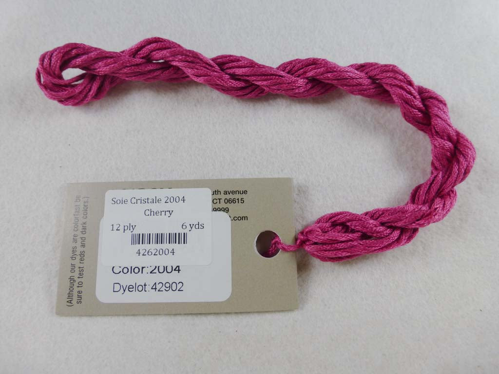 Soie Cristale 2004 Cherry by Caron Collection From Beehive Needle Arts