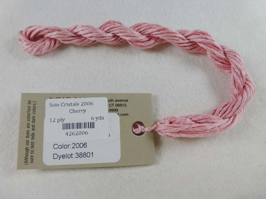 Soie Cristale 2006 Cherry by Caron Collection From Beehive Needle Arts