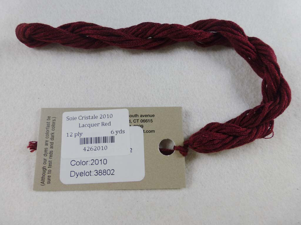 Soie Cristale 2010 Lacquer Red by Caron Collection From Beehive Needle Arts