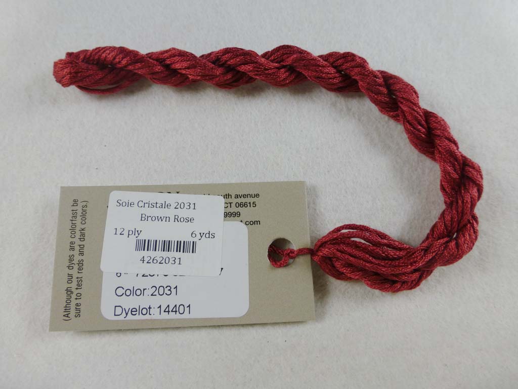 Soie Cristale 2031 Brown Rose by Caron Collection From Beehive Needle Arts