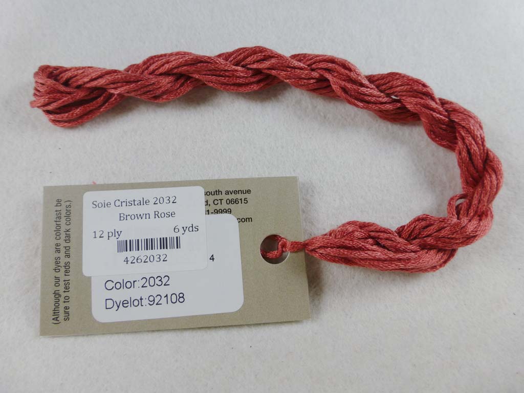 Soie Cristale 2032 Brown Rose by Caron Collection From Beehive Needle Arts