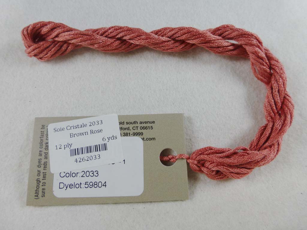 Soie Cristale 2033 Brown Rose by Caron Collection From Beehive Needle Arts