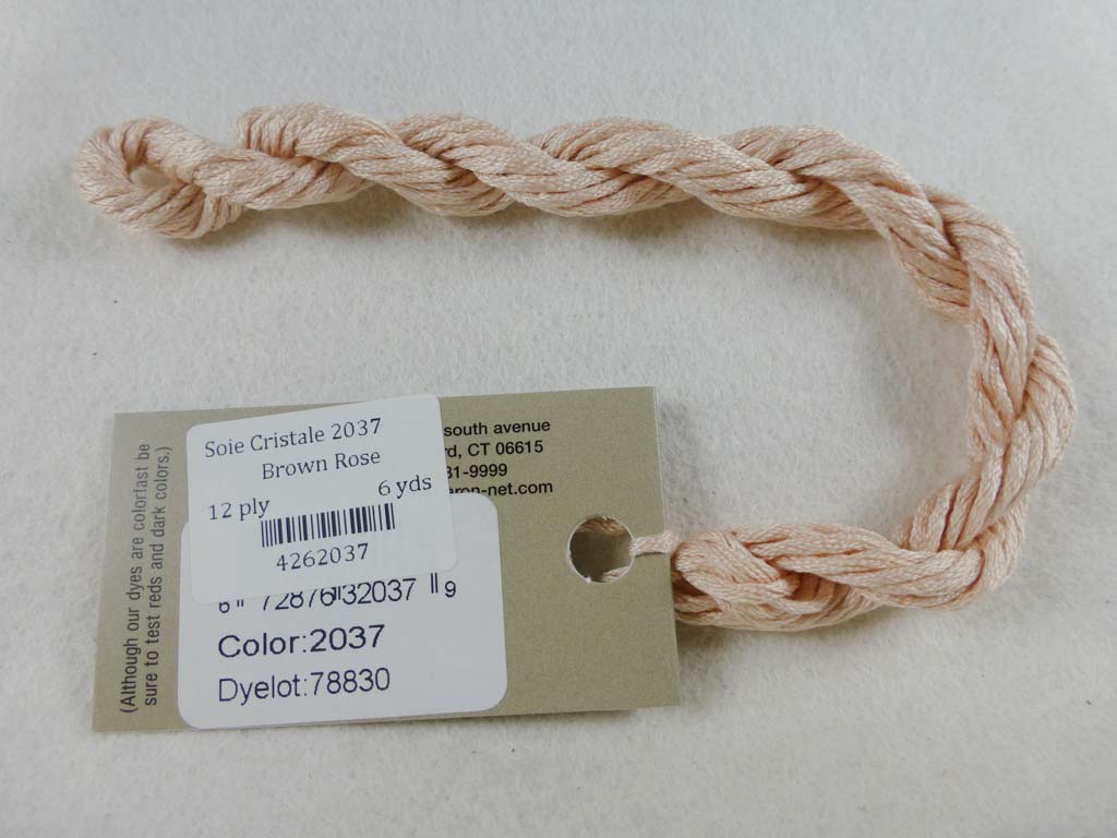 Soie Cristale 2037 Brown Rose by Caron Collection From Beehive Needle Arts