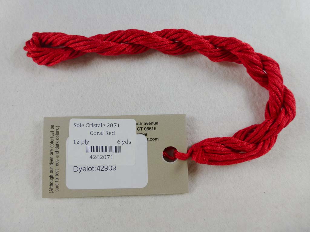 Soie Cristale 2071 Coral Red by Caron Collection From Beehive Needle Arts