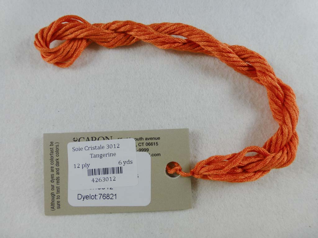 Soie Cristale 3012 Tangerine by Caron Collection From Beehive Needle Arts