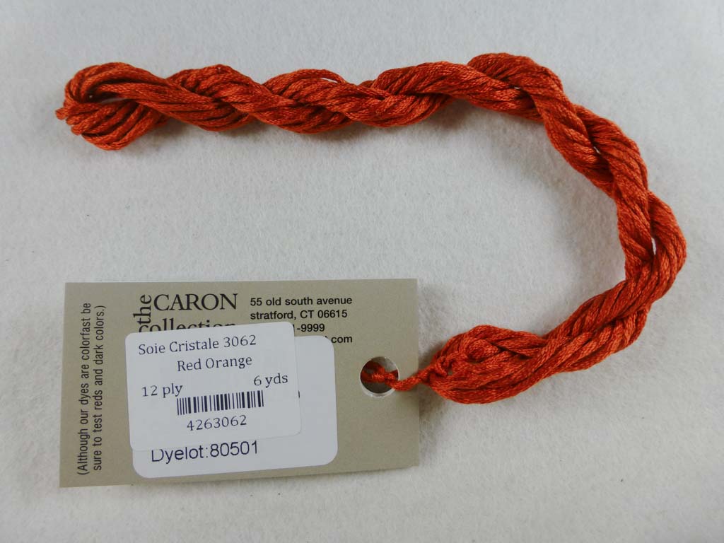 Soie Cristale 3062 Red Orange by Caron Collection From Beehive Needle Arts
