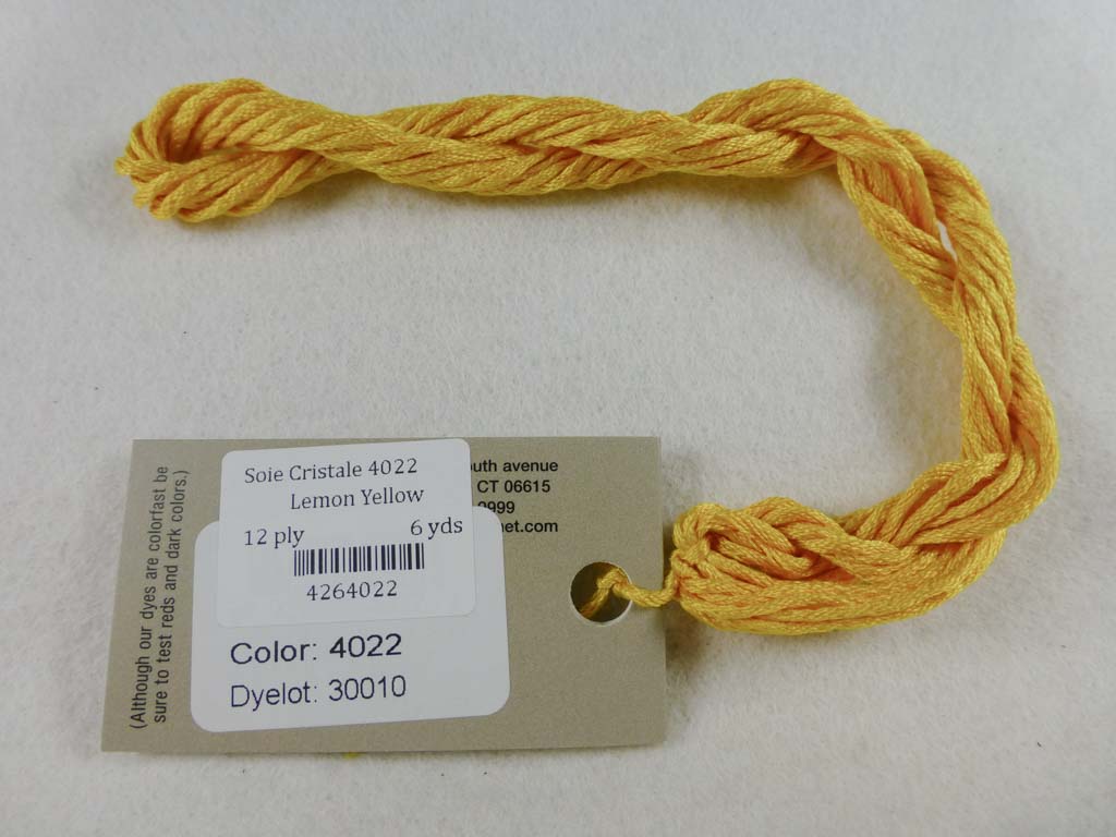 Soie Cristale 4022 Lemon Yellow by Caron Collection From Beehive Needle Arts