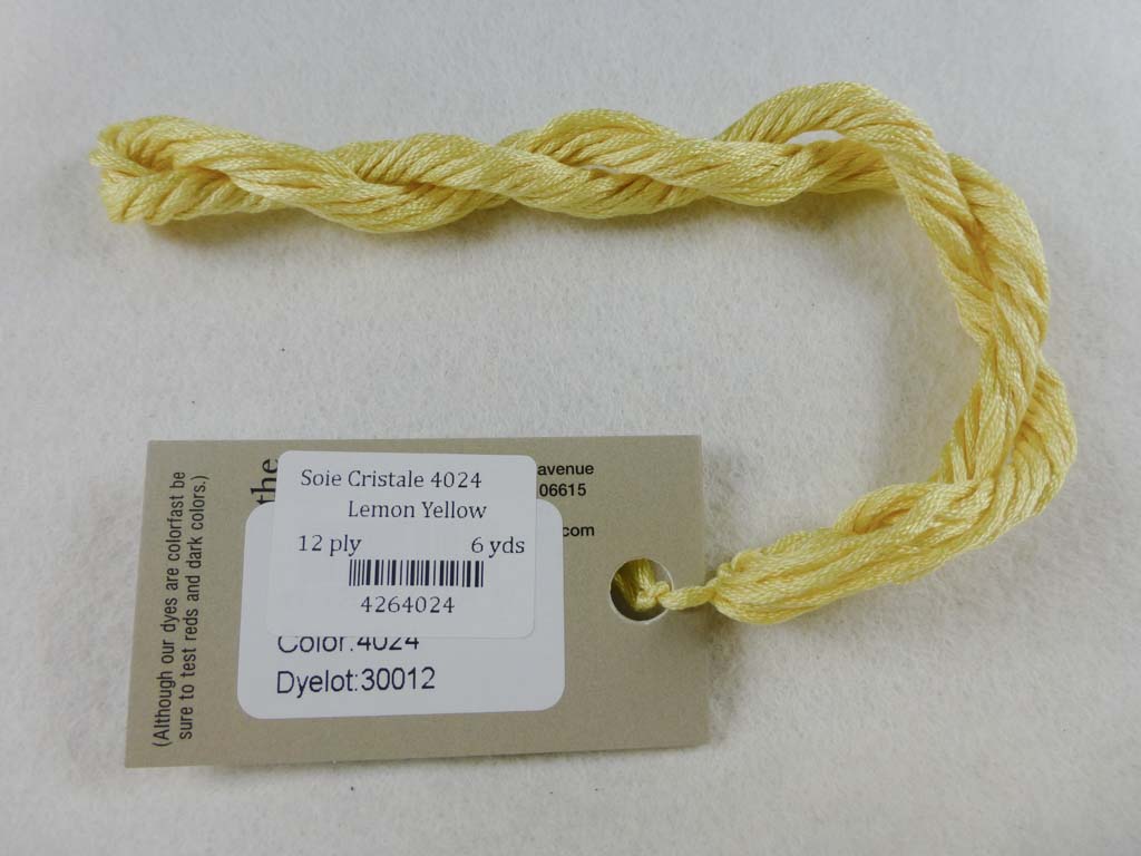 Soie Cristale 4024 Lemon Yellow by Caron Collection From Beehive Needle Arts