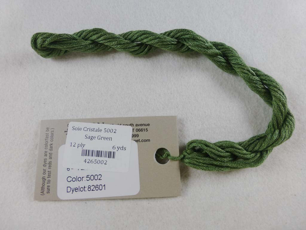 Soie Cristale 5002 Sage Green by Caron Collection From Beehive Needle Arts