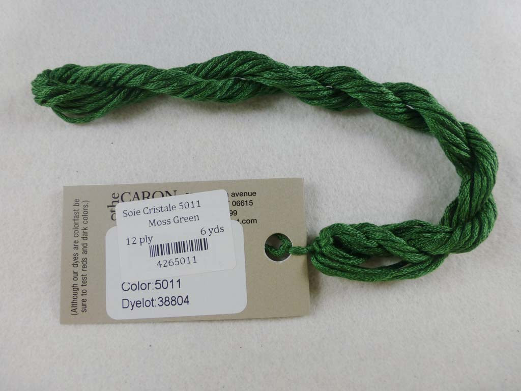 Soie Cristale 5011 Moss Green by Caron Collection From Beehive Needle Arts