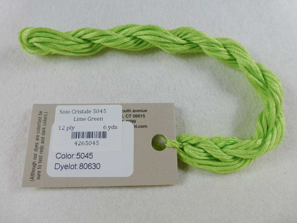 Soie Cristale 5045 Lime Green by Caron Collection From Beehive Needle Arts