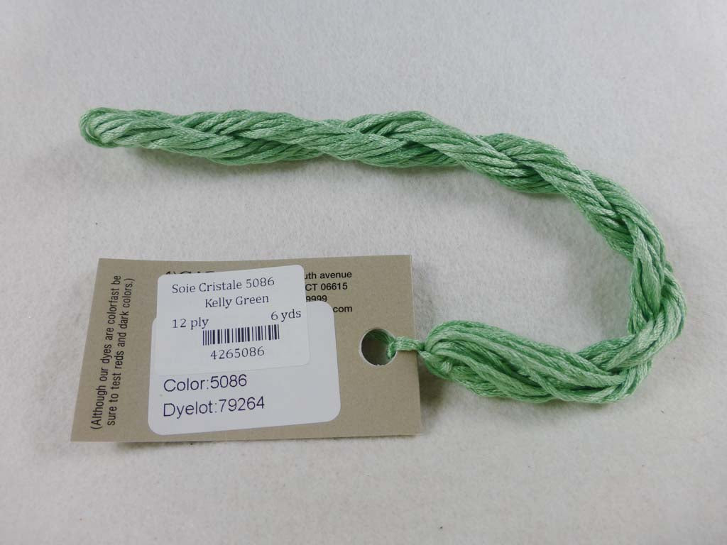 Soie Cristale 5086 Kelly Green by Caron Collection From Beehive Needle Arts
