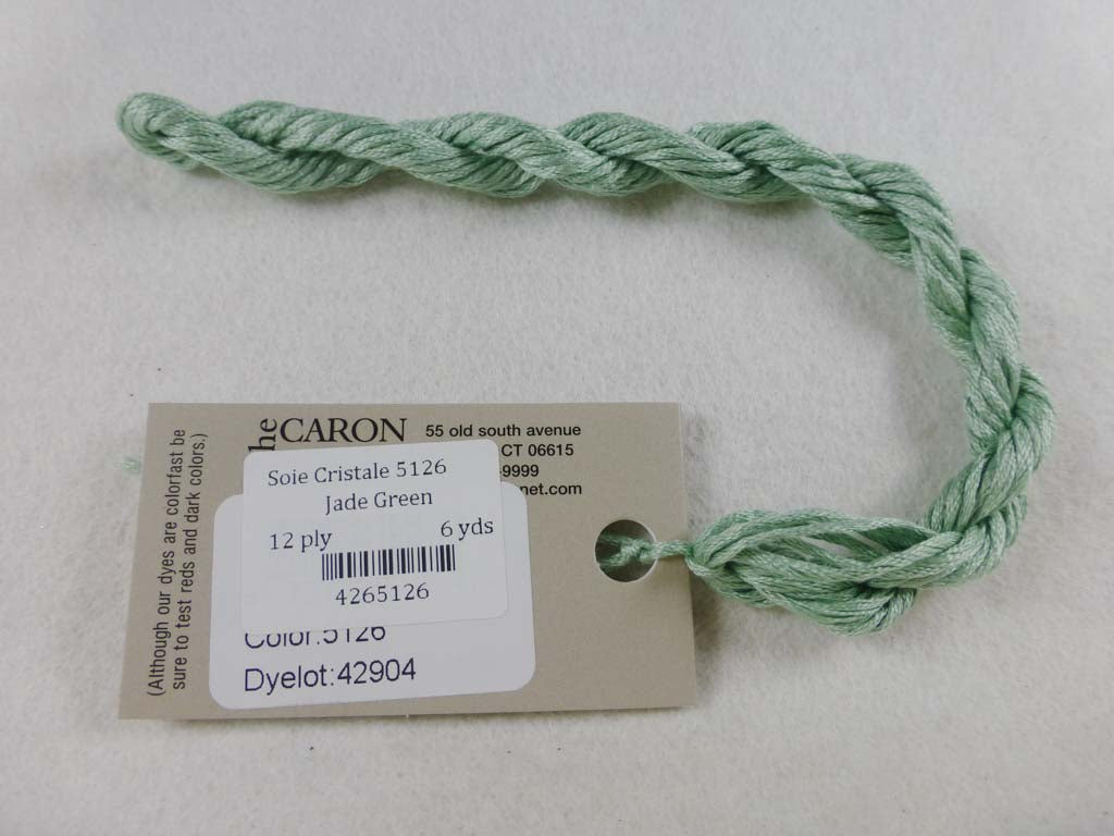 Soie Cristale 5126 Jade Green by Caron Collection From Beehive Needle Arts