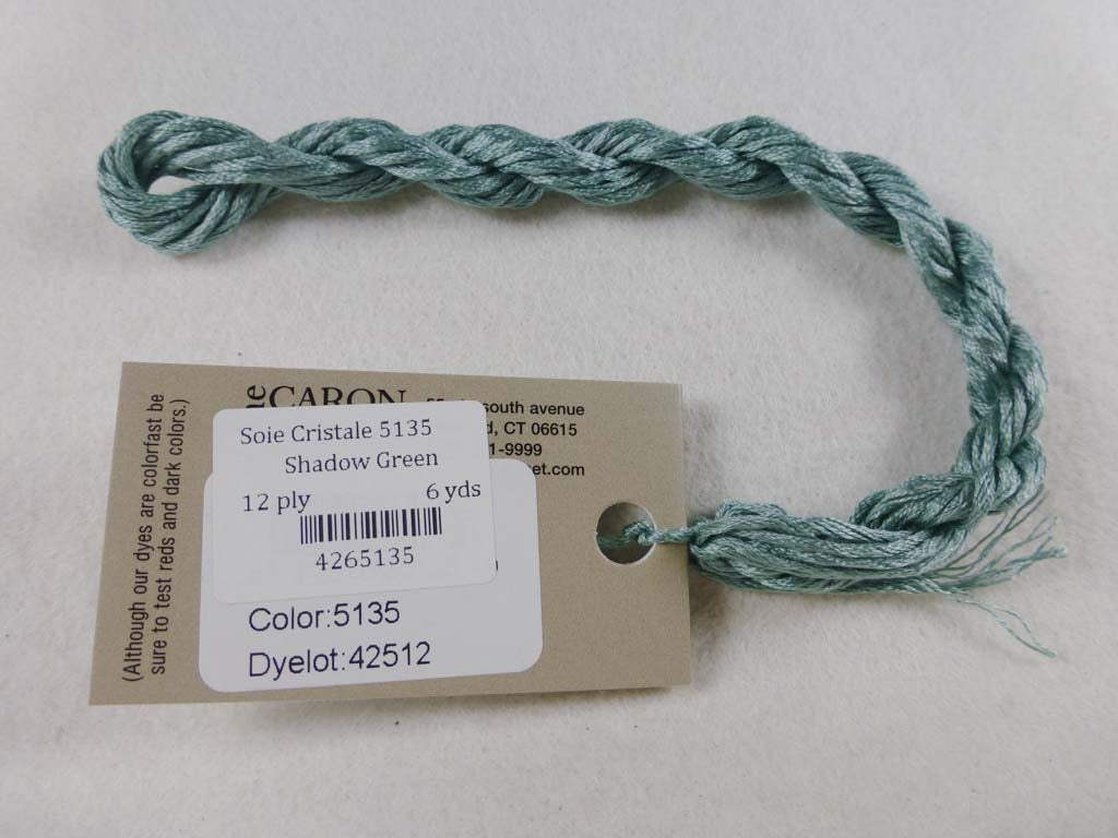 Soie Cristale 5135 Shadow Green by Caron Collection From Beehive Needle Arts