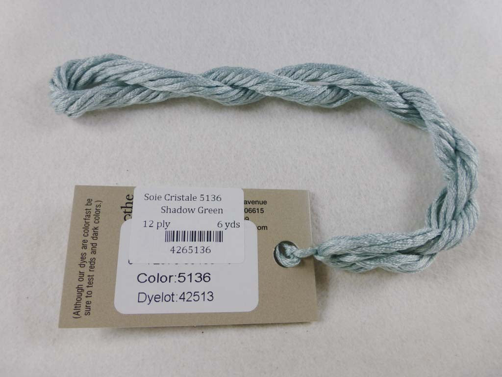 Soie Cristale 5136 Shadow Green by Caron Collection From Beehive Needle Arts