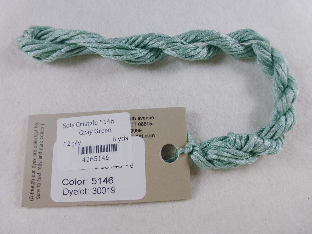 Soie Cristale 5146 Gray Green by Caron Collection From Beehive Needle Arts