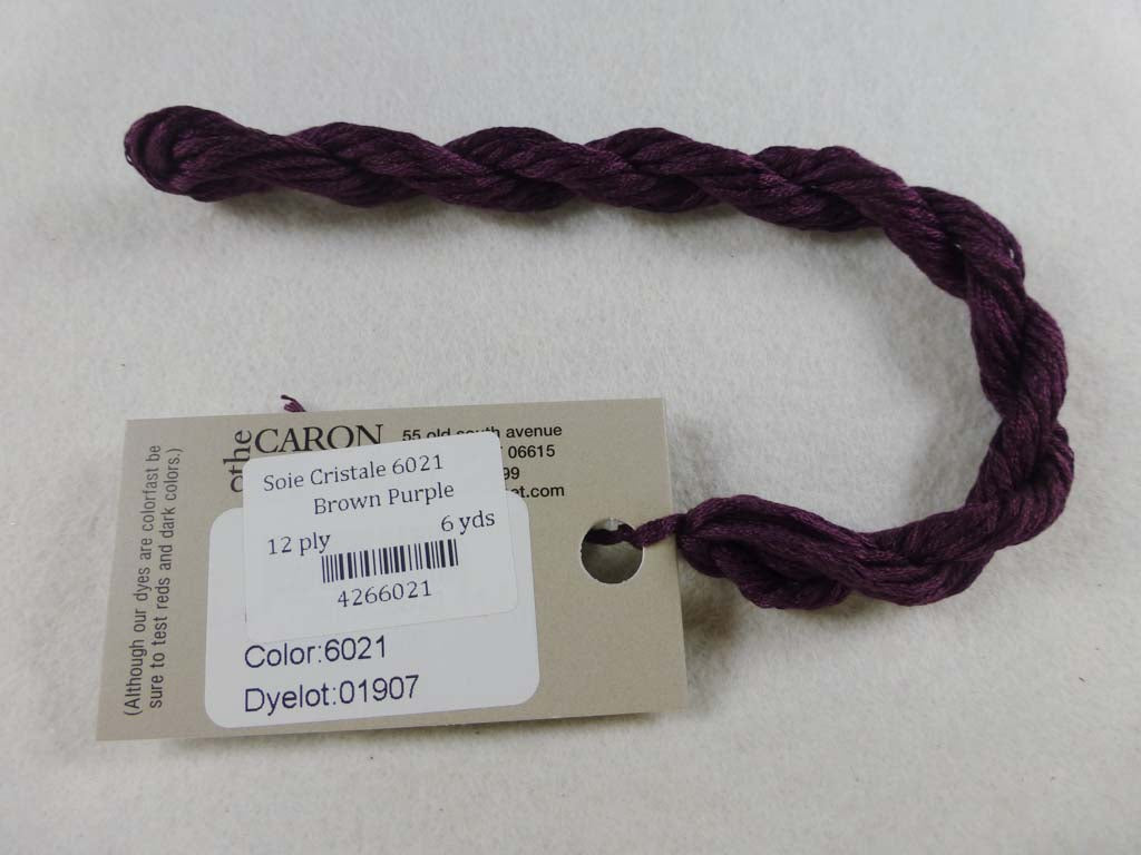 Soie Cristale 6021 Brown Purple by Caron Collection From Beehive Needle Arts