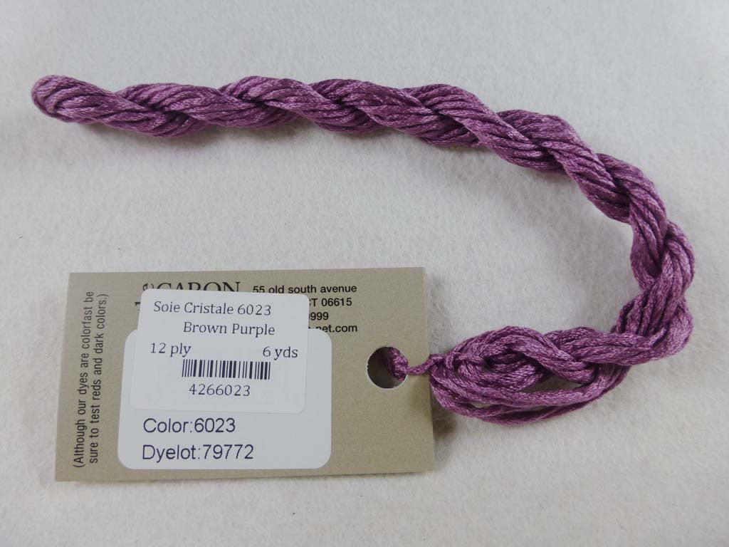 Soie Cristale 6023 Brown Purple by Caron Collection From Beehive Needle Arts