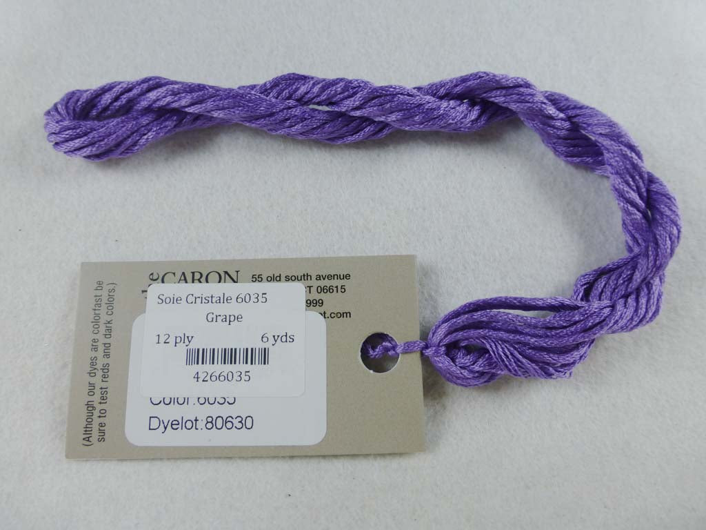 Soie Cristale 6035 Grape by Caron Collection From Beehive Needle Arts