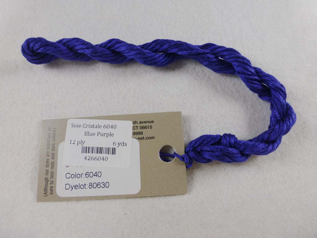 Soie Cristale 6040 Blue Purple by Caron Collection From Beehive Needle Arts