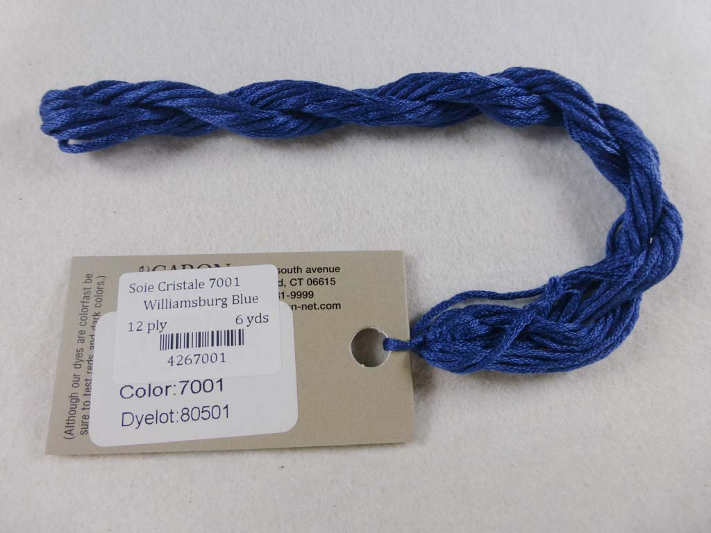 Soie Cristale 7001 Williamsburg Blue by Caron Collection From Beehive Needle Arts
