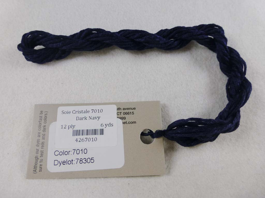 Soie Cristale 7010 Dark Navy by Caron Collection From Beehive Needle Arts