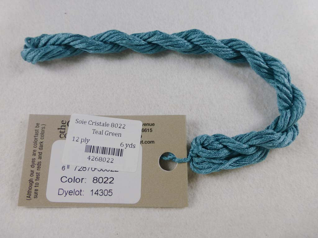 Soie Cristale 8022 Teal Green by Caron Collection From Beehive Needle Arts