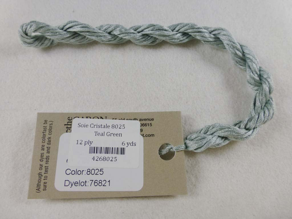 Soie Cristale 8025 Teal Green by Caron Collection From Beehive Needle Arts