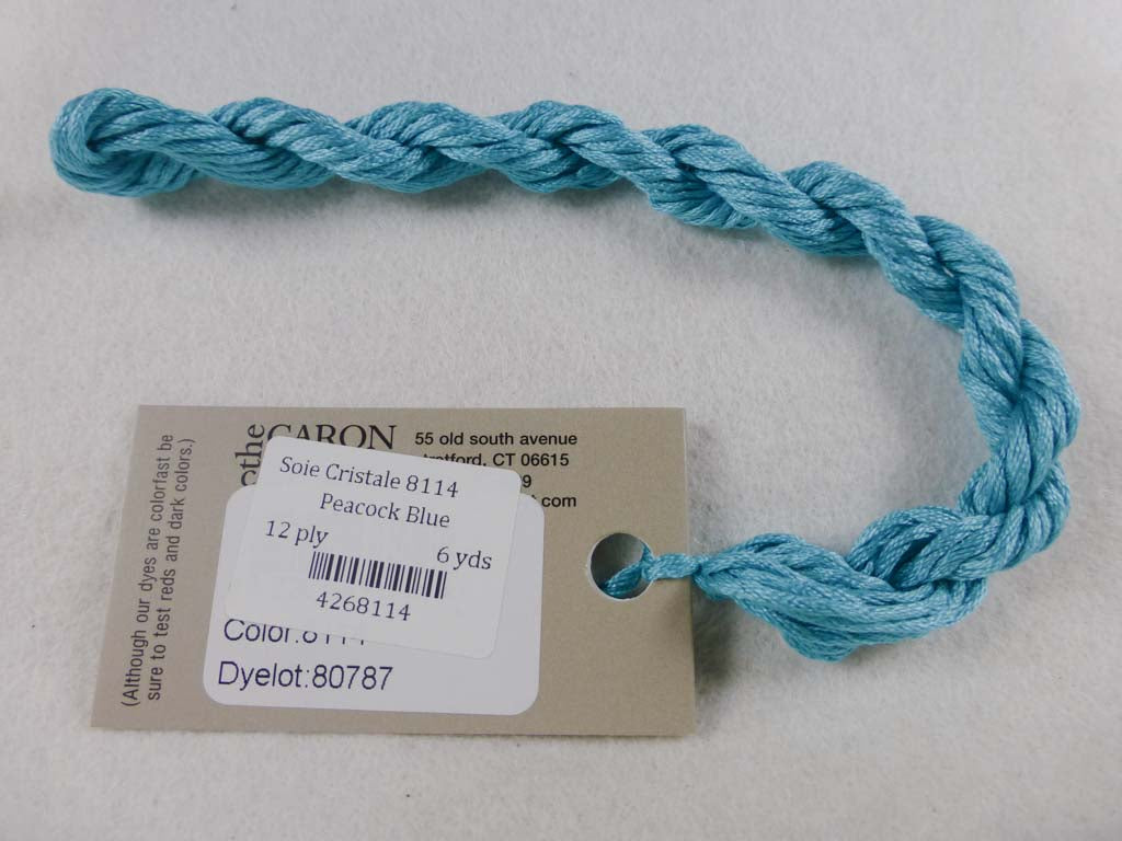 Soie Cristale 8114 Peacock Blue by Caron Collection From Beehive Needle Arts