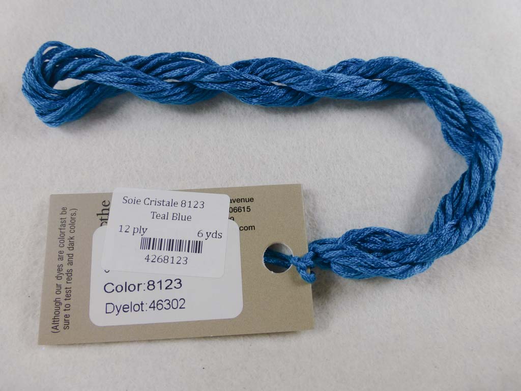 Soie Cristale 8123 Teal Blue by Caron Collection From Beehive Needle Arts