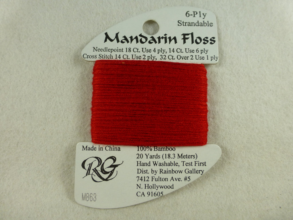Mandarin Floss M863 Christmas Red