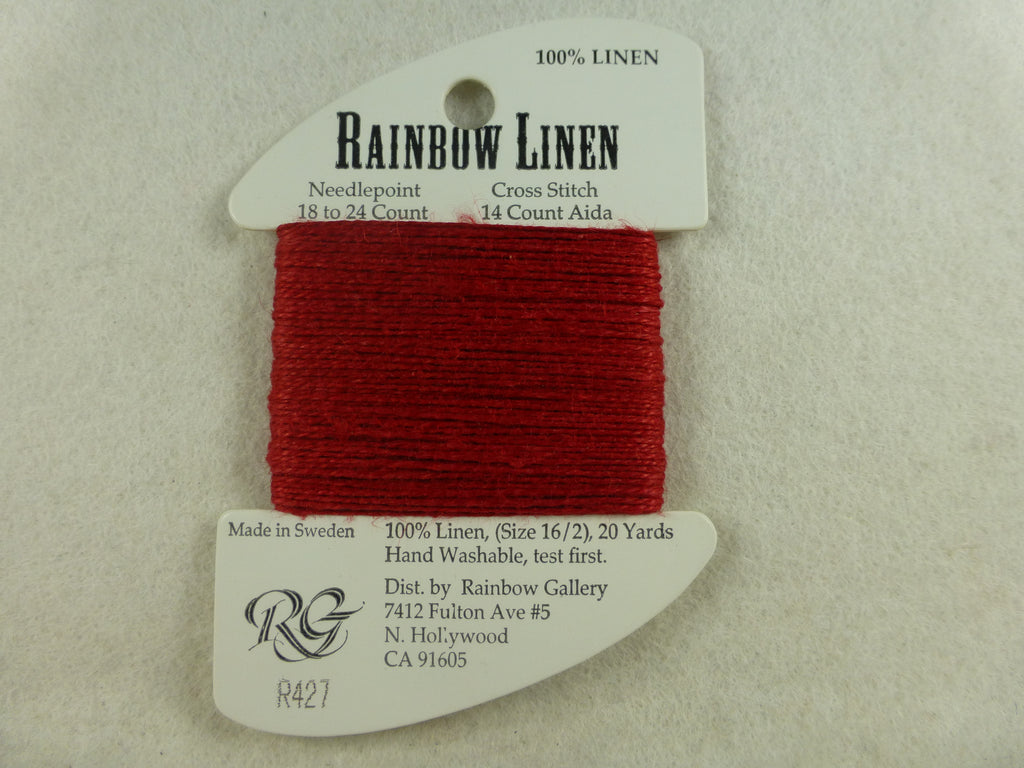 Rainbow Linen R427 Brick Red