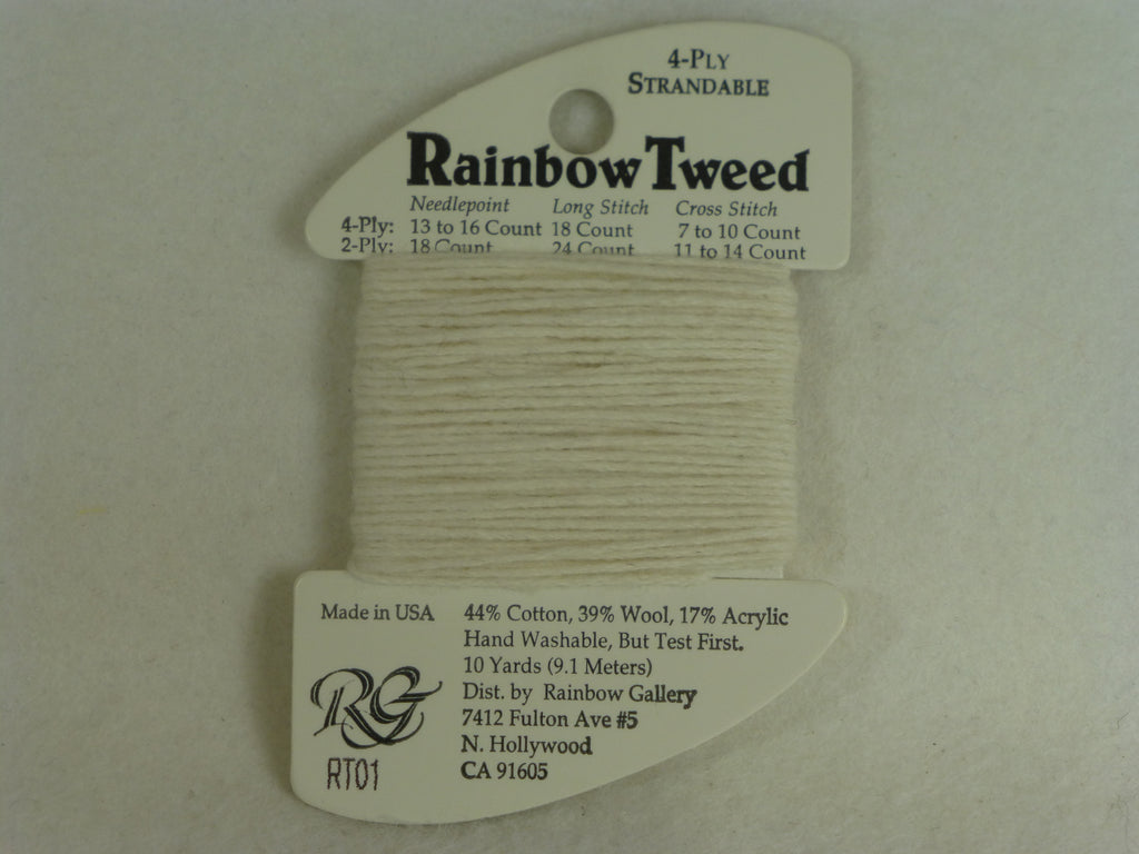 Rainbow Tweed RT01 Ecru