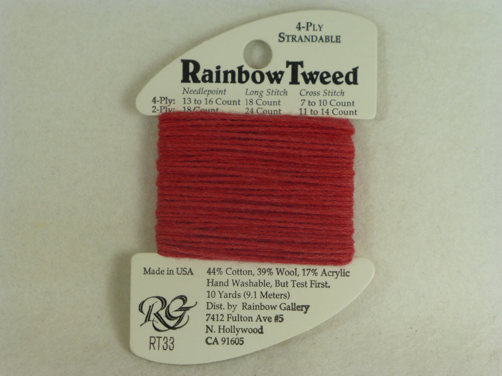 Rainbow Tweed RT33 Dark Christmas Red