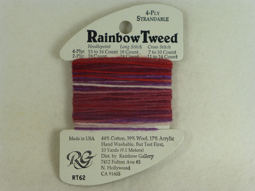 Rainbow Tweed RT62 Raspberry Swirl