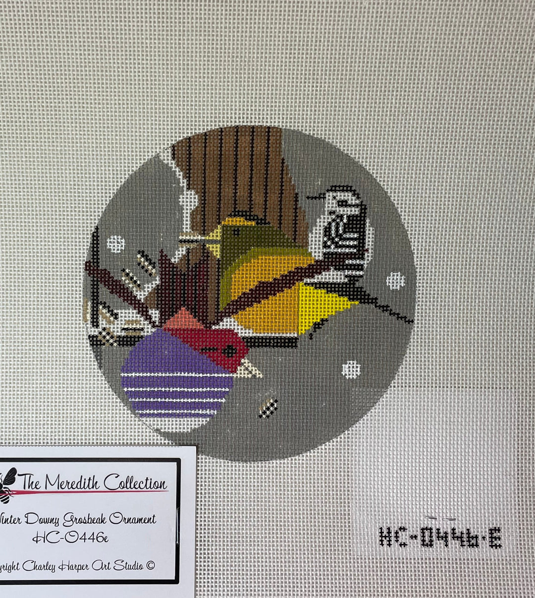 * Charlie Harper HC-0446e Winter Downy Grosbeak, Vend Bunting