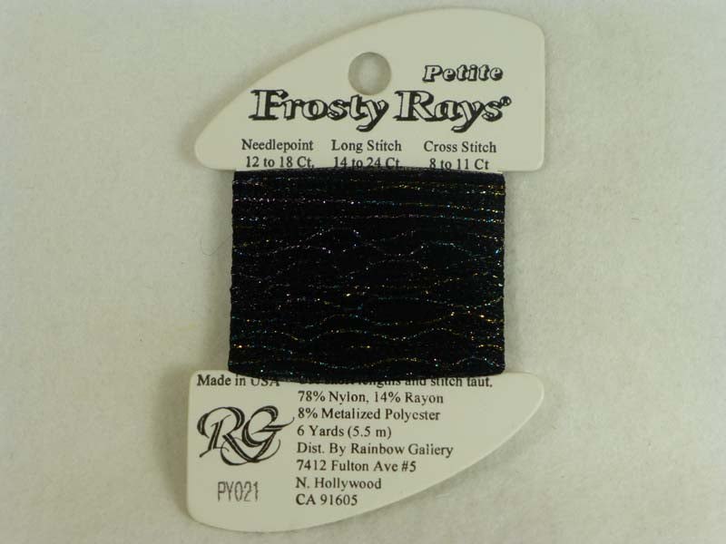 Petite Frosty Rays PY021 Black Mutli Gloss
