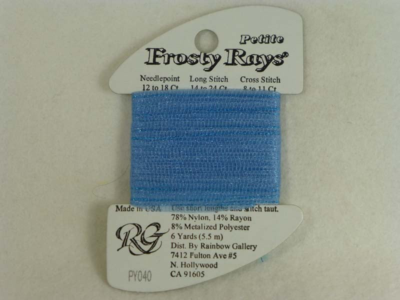 Petite Frosty Rays PY040 Medium Blue Gloss