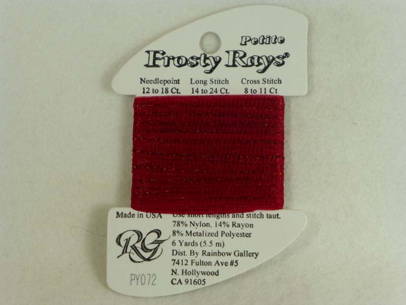 Petite Frosty Rays PY072 Dark Red Gloss