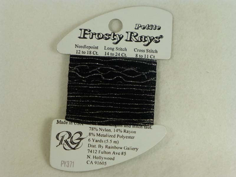 Petite Frosty Rays PY371 Black Silver Gloss