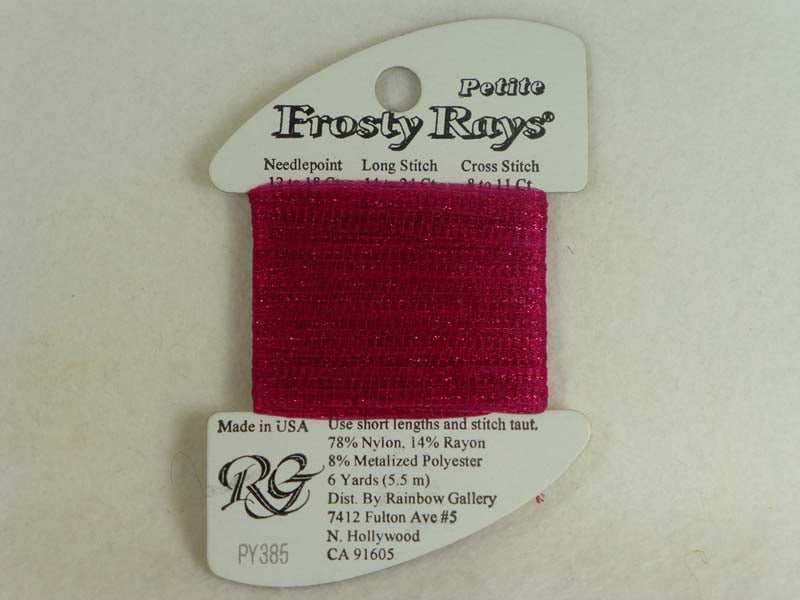 Petite Frosty Rays PY385 Raspberry