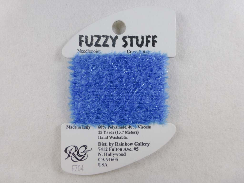 Fuzzy Stuff FZ04 Brite Blue by Rainbow Gallery From Beehive Needle Arts
